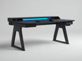 Schreibtisch Holzwerkstoff Metall 140x60x88 cm - Schwarz-Blau - Gaming Design für Büro